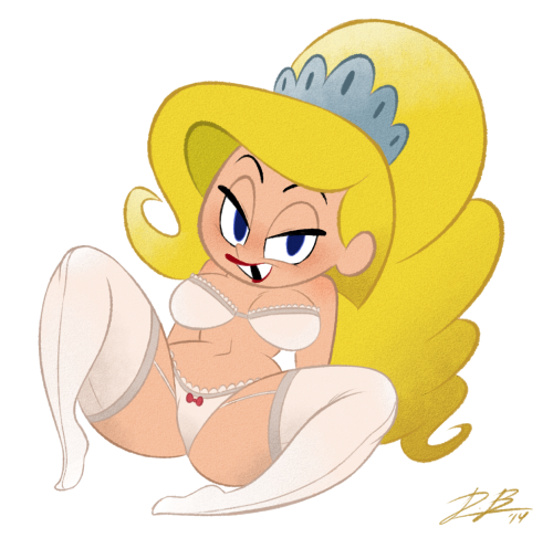 cdb2k3:  Late Night Stream Commission: Eris ———————— Commissioned Artwork done by: Goopygear Concept and idea: me ——————-  Another late night stream pinup!! This one centering on Eris from Billy and Mandy. ———-