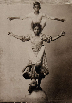  	Acrobats from Chattergee circus 1901 by seriykotik1970    	Via