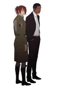 oeilvert:   chapter 110 hanji and onyankopon are cute as always.