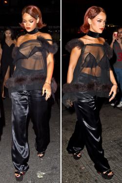 rihannanavyhn:  Rihanna arriving at her Met Gala After Party