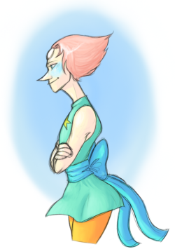megaskaboss:  First time drawing Pearl!!JEEZ I love her new outfit.