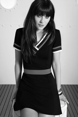 blackandwhitemodel:  Zooey Deschanel Collaborates with Tommy