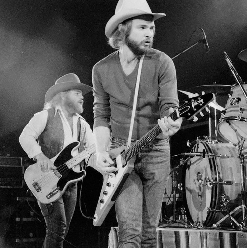 soundsof71:ZZ Top’s Billy Gibbons (front) and Dusty Hill, 1974,