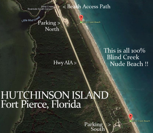 oceans-of-beauty: wiccanpottererotica:  blindcreek-beach-florida:  Blind Creek Nude Beach actually has two ways to park and access the beach.UBER   GPS Address: 5460 S Ocean Dr, Fort Pierce, FL 34949The “South” parking area and access path are the