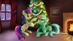 equestrian-pony-blog:  Happy Holidays by Br0ny  <3