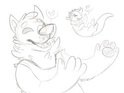 pepperree:  ottercola:  doodles with pepperree <33  (ง •̀//ゝ//•́)ง