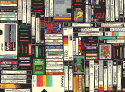  Cassettes, VHS & Atari permanent marker on paper 22 1/2