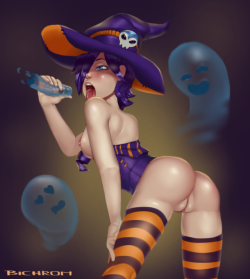 z0nesama:  bichrom: Made this for Halloween cause I never get