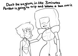 saiyanqueenreads: drawendo: Cheering up Lapis Can we cut to 3