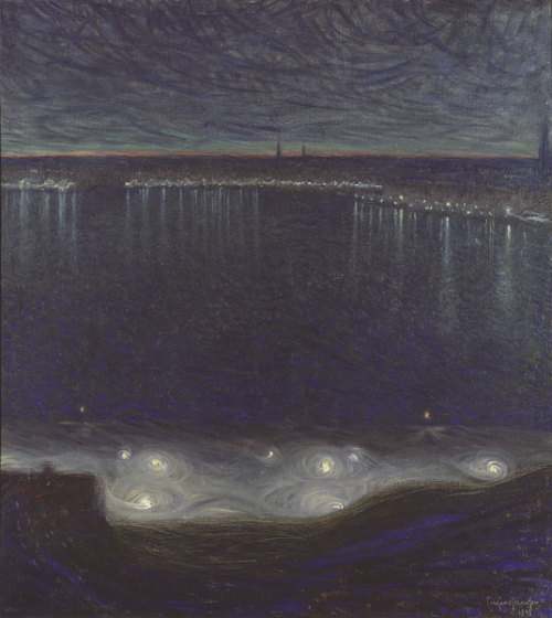 Eugene Jansson. Riddarfjarden in Stockholm (detail). 1898.