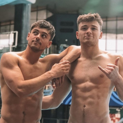 celebsbyseb:GB divers Matty lee, daniel goodfellow, james heatly, tom