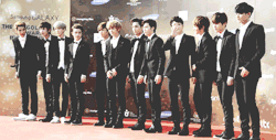  exo on the red carpet 