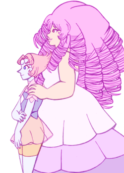 dahlia-adams:  a quick pearlrose because I wanted to draw ringlets