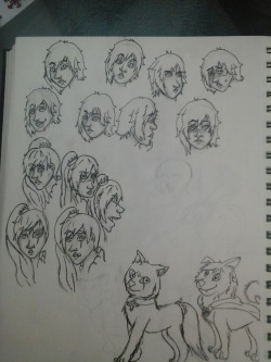 More facial expressions also cat!weiss and wolf!ruby need to