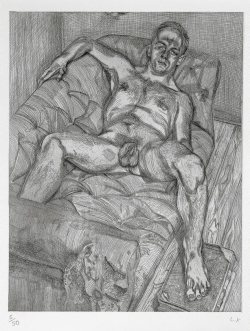 Lucian Freud (British, born Germany 1922-2011), Man Posing, 1985.