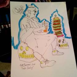 Drawing at Dr. Sketchy’s Boston! Thanks Fonda Feeling!