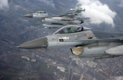 militaryarmament:  Royal Netherlands Air Force F-16’s flying
