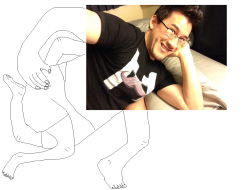 our-guardian-dimensional:  wherein markiplier actually has two extra legs my (half-assed) thing for the markiplier challenge