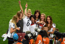 worldcup2014girls:  German WAG’s know how to celebrate! ;)