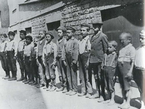 Jacob Riis - Drilling the Gang on Mulberry Street Nudes &