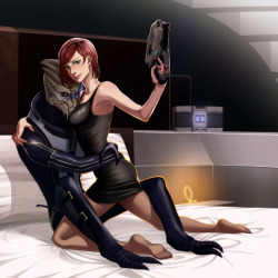 mmmuving:  Some of my old Mass Effect fanarts. Ah how I miss