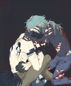 tamagoviolin:  AU another bad end: Ren: {Aoba, stay away from