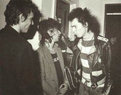 70rgasm:   Richard Hell, Johnny Thunders & Sid Vicious backstage