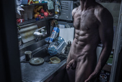 gaypornorart:  Tommy Jones, Just another kitchen shot…, 2014
