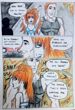 Kate Five vs Symbiote comic Page 160  Aideen and Rhys in New