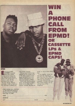 “Win a Phone Call from EPMD!" 