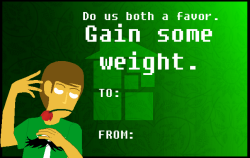 beerinabox:  Some Hussie valentines I made from some stock images