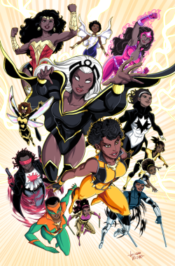 lucianovecchio:  Black Superheroines (Commission)Nubia, Darla