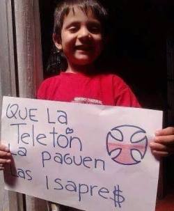 humorhistorico:  El pueblo paga la Teleton y las empresas evaden