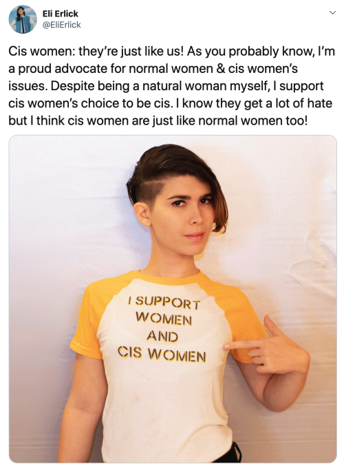 crossdreamers: Eli Erlick on twitter: “Cis women: they’re