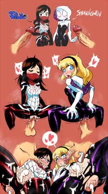 comicfan44:  Silk&Spider-Gwen Two of the sexier members of