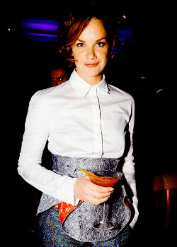 jetgirl78:  Ruth Wilson in suit while holding a cocktail –