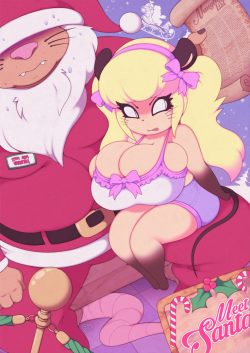 the-tiffy-titty-committee:  ~ Tiffy meets Santa ~ Merry Christmas! Commissioned by