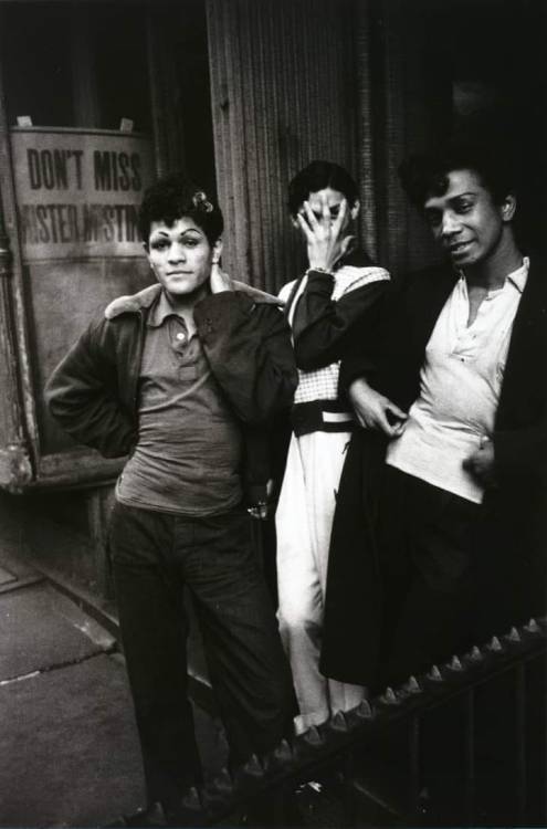 Young Puerto Ricans, Lower East Side, New York City by Robert