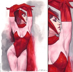 comicbookwomen:   Scarlet Witch  by Jeff Dekal