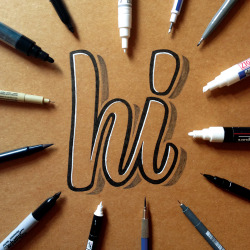 betype:    hand lettering on kraft paper 2 by  James Lewis /