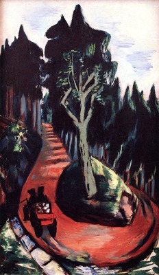 bofransson:  Forest Path in the Black Forest Max Beckmann - 1936