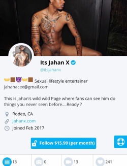 itsjahanx:  Check out my new site for my gay fans .. ass eating,