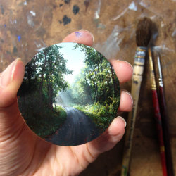 culturenlifestyle: Miniature Landscape Paintings by Dina Brodsky