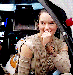 jessicachastein:  Daisy Ridley behind the scenes of “Star Wars: The Force Awakens” 