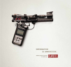 ideas-about-nothing:  “Information is Ammunition” ad campaignCanadian