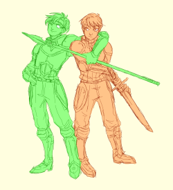 inqua:  Some very sketchy FE7 otps duos 