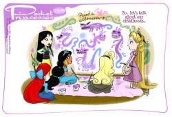 amymebberson:  Pocket Princesses 135: Art Therapy Please reblog,