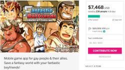 8-bitadonis:  Fantastic Boyfriends: Legends of Midearth Funding Update #3Just a 4% increase over last week. Needless to say, that’s not very promising. Things could always change for the better, but it’s currently not looking so great. If you’ve