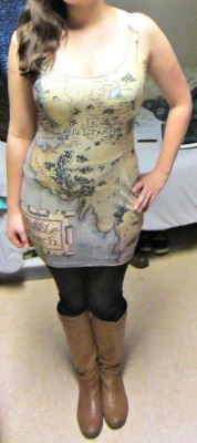 slave-to-submission:  Mayhem got the Middle Earth Map dress from