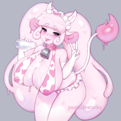 pastelleworks:Milky Parfait Moo! Also, I made a new art-only